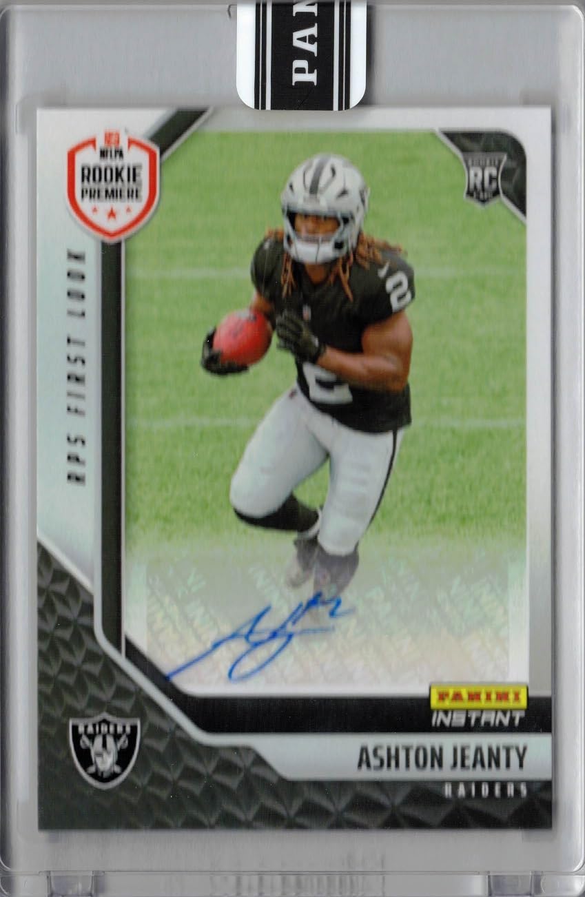 2025 Panini Football Instant #RPSFL-2 Ashton Jeanty Certified Autograph Rookie Card Raiders - Only 99 made!