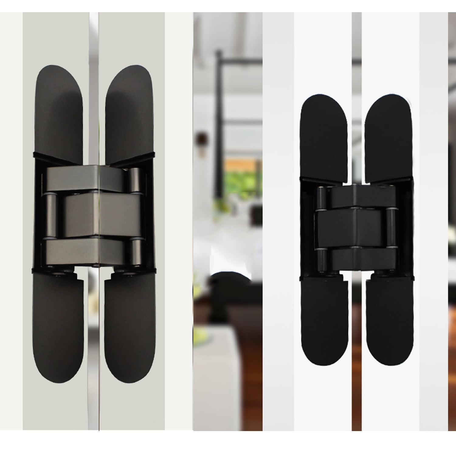 Bisagras resistentes de acero inoxidable, bisagra puerta oculta ajustable tridimensional Bisagra tipo H