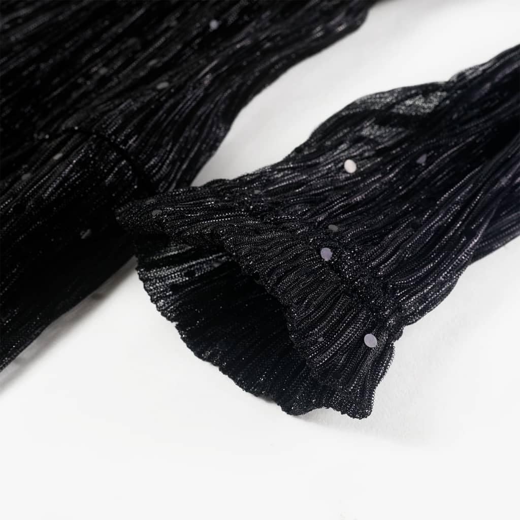Vestido de manga larga para niños, color negro, adecuado para niñas, niños, bebés, adolescentes, verano, princesa, tul con lentejuelas, transpirable, cómodo, diario, fiesta