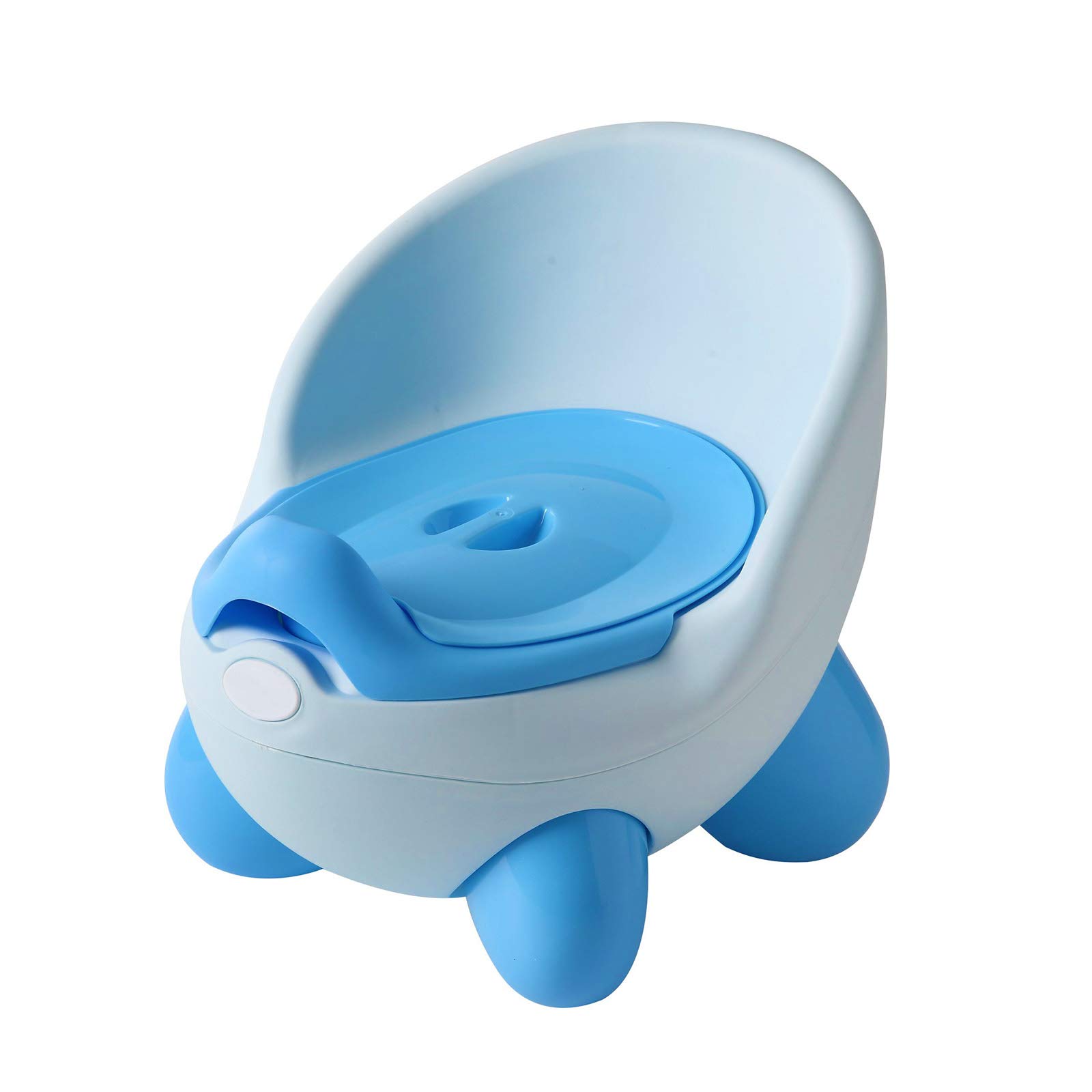 Sedile da addestramento per WC per Bambini, Anteriore Convesso a Prova di Schizzi per Una Facile Pulizia, Design ergonomico Antiscivolo, vasino Perfetto per Bambini Piccoli,Grigio