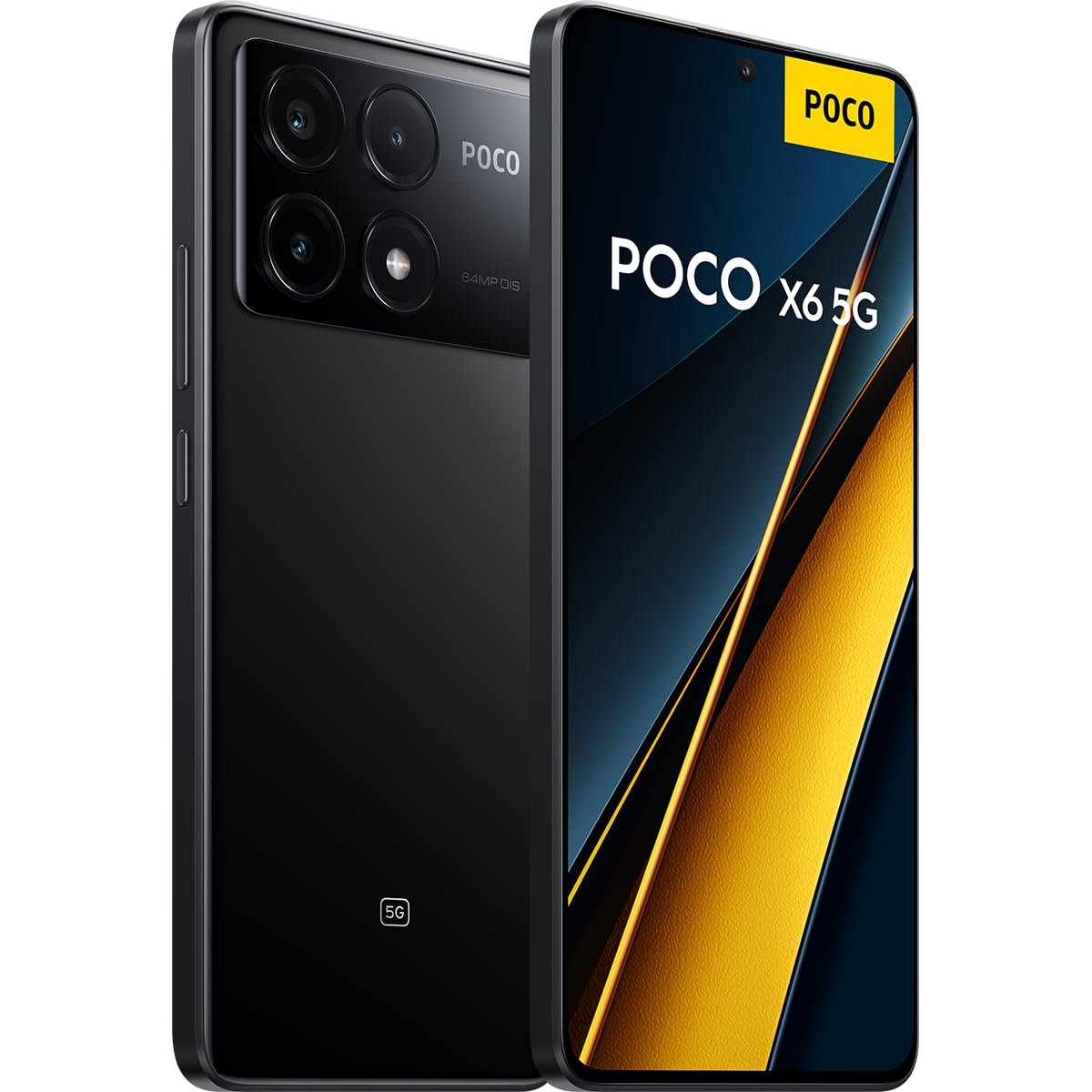 POCO X6 Pro - Smartphone 12+512GB, Schermo Amoled 6.67 120HZ 1.5K, MediaTek Dimensity 8300-Ultra Processore, Tripla fotocamera fino a 64 MP Con OIS, 5100mAh, Nero Chiaro (Versione IT)