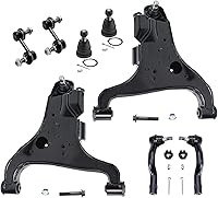 Vista 1321 de Detroit Axle - Kit de suspensión frontal de 8 piezas para Dodge Journey 2009-2015, 2 brazos de control inferiores, 2 rótulas, 2 varillas