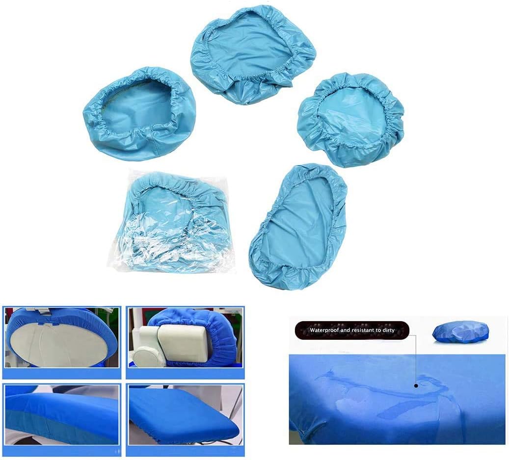 Protective Full Dental Chair Cover/Advanced Milk Silk + TPU + Composite Film Waterproof Material （Blue）