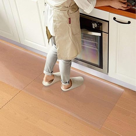 Amazon Wonwo キッチンマット 台所マット クリアマット Pvc 大判 180 45cm 厚さ1 5mm 透明マット 床保護マット ソフト 撥水 キズ防止 汚れ防止 滑り止め カット可能 床暖房対応 床保護マット チェアマット オンライン通販
