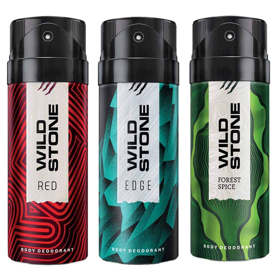 Wild Stone Edge, Forest Spice and Red Deodorant Spray For Men 150 ML Each (Pack Of 3)-picture-27