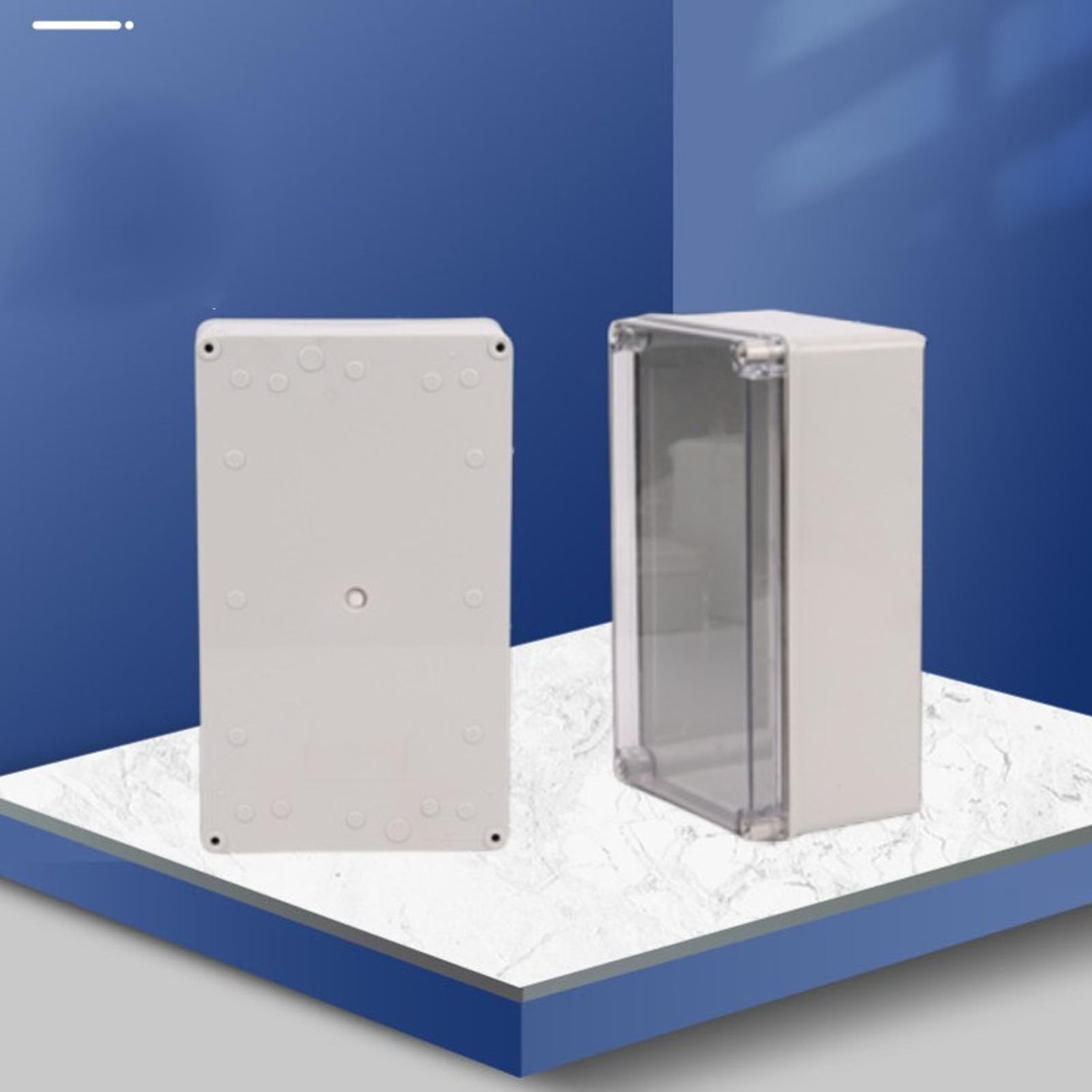 Caja de Conexiones Eléctricas 400x300x170 Mm con Cubierta Transparente, Caja de Proyecto IP66 para Exteriores Caja Eléctrica Impermeable para Bricolaje Caja de Plástico ABS para