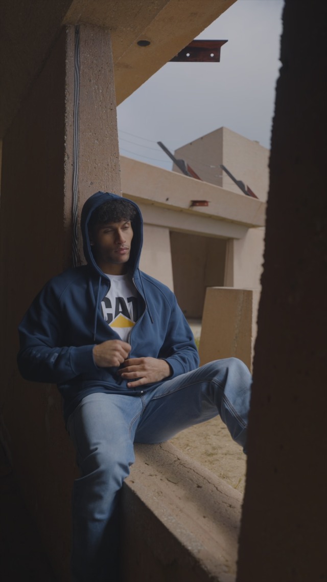 Cat ID FLEECE WORK PULLOVER HOODIE Pitch Black, Pitch Black, XX