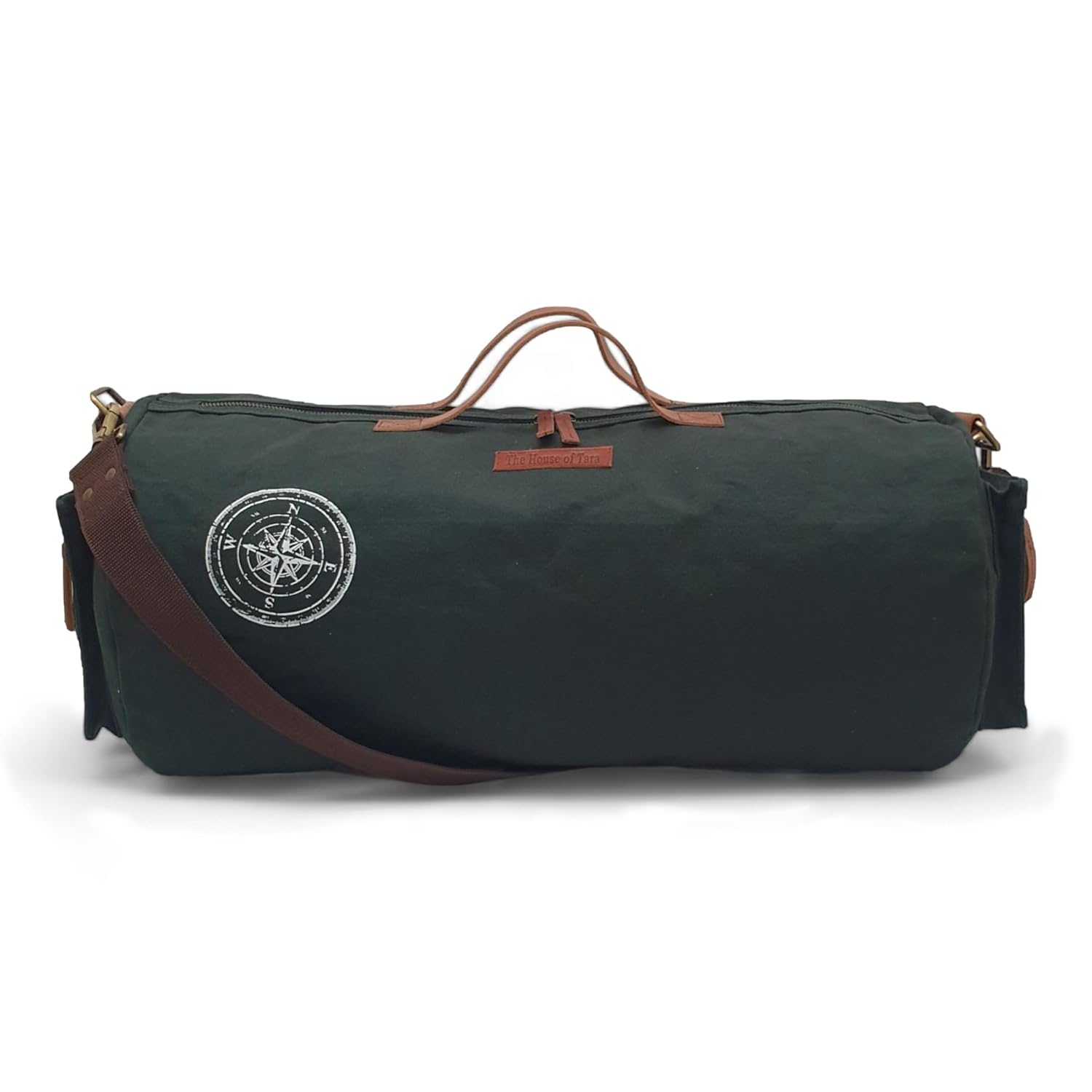 The House of Tara Canvas Travel Duffle Bag 25 litres | Sports Duffel | for Men and Women | Waterproof | Adjustable Removable Strap | Gym Bag | Luggage Garment Bag | Quick Access Pockets | Green Blue The House of Tara Canvas Travel Duffle Bag 25 litres | Sports Duffel | for Men and Women | Waterproof | Adjustable Removable Strap | Gym Bag | Luggage Garment Bag | Quick Access Pockets | Green Blue