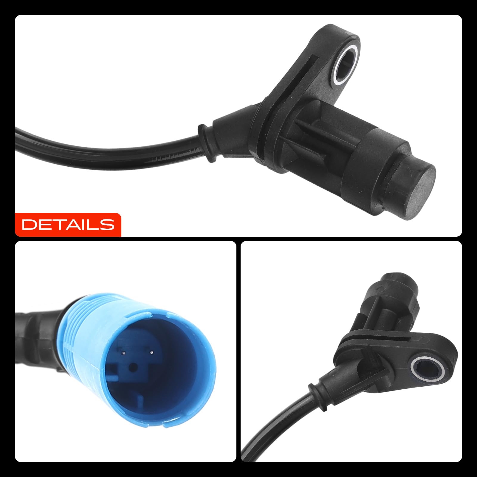 Frankberg Sensor de velocidad de ruedas Sensor ABS 2 Polos Compatible con Serie 3 Touring E46 325xi 330xi 330xd Serie 3 E46 325xi 330xi 330xd Replace# 34526756383