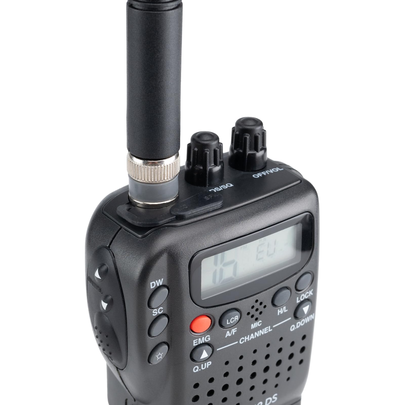 Midland Alan 42 DS Powerbundle CB Radio CB Multi Bande AM/FM et Batterie au Lithium commutable à n'importe Quelle Norme européenne avec Accessoires à 2 Broches, Anti-Bruit numérique, Son Puissant,
