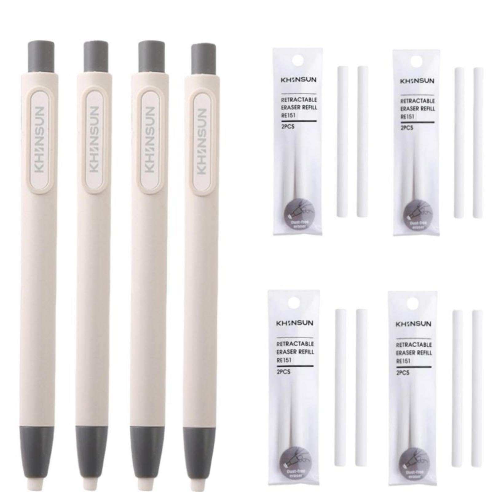 Retractable Erasers Pen Style Eraser Precise Erasing, Rubber