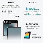 Samsung Galaxy Z Flip6, Smartphone AI, Smartphone Android, Stockage de 256 Go, Caméra Arrière de 50 MP, AI Flex Zoom, Traduction en Direct - Ombre Argentée (Version CAD & Garantie)