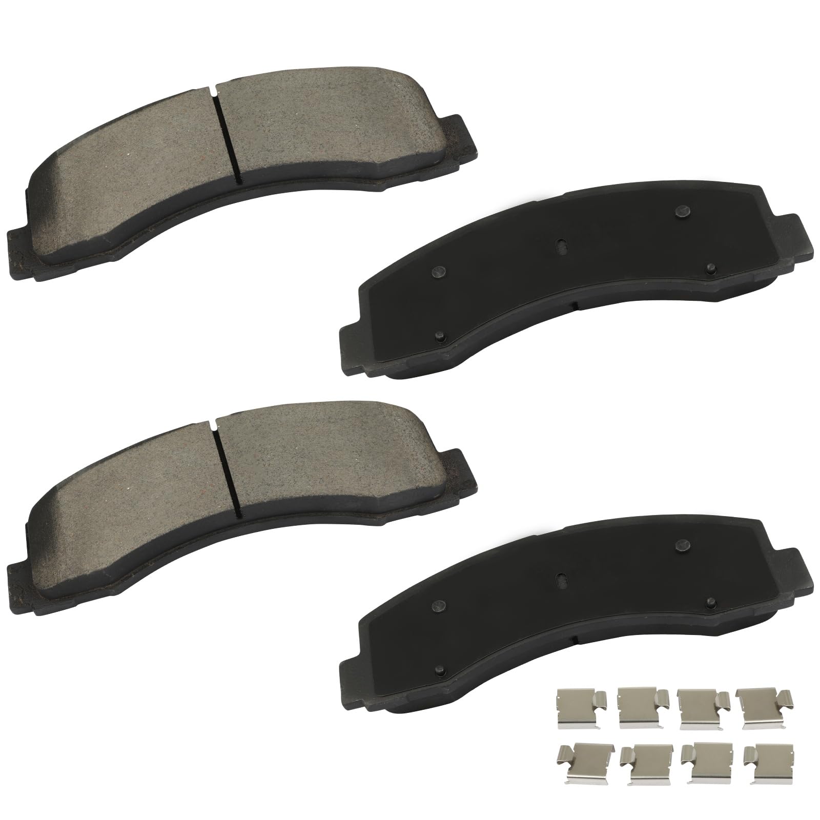 cciyu D2087 Brake Pads w/Hardware Front Disc Brake Pad Set | Fit For Ford For Expedition 2018-2021,For F-150 2018-2020,For Lincoln For Navigator 2018-2022