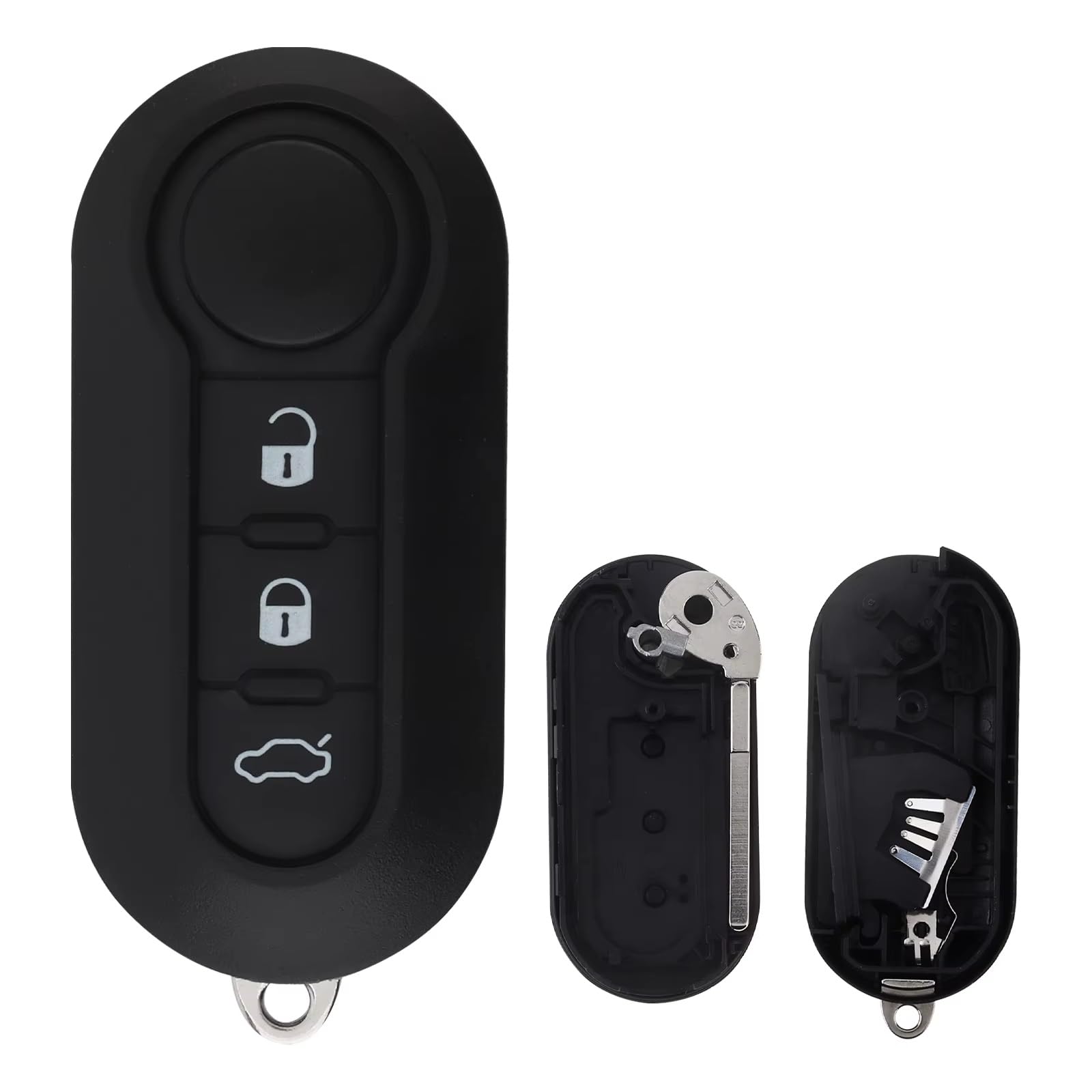 Compatibile Con Fiat Per Brava Per Bravo 1995 1996 1997 1998 1999 2000 2001 500 500C 2007-2020 Involucro Per Telecomando Auto A 3 Pulsanti
