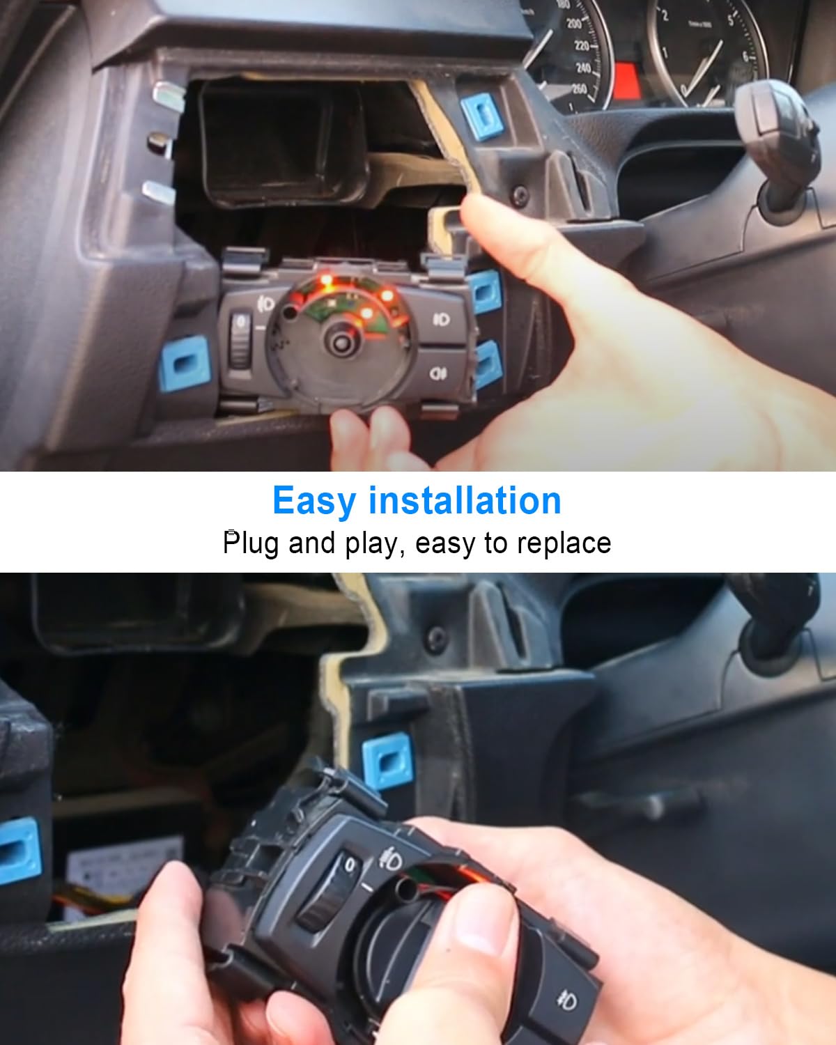 Headlight Switch and Headlamp Knob Kit Fit for Ford Explorer Sport Trac Ranger Mazda B4000 B2500 B2300 Mercury Mountaineer Replace 1F2066170 1F2066170A 2L5Z-11654-BA 3L5Z-11654-BA