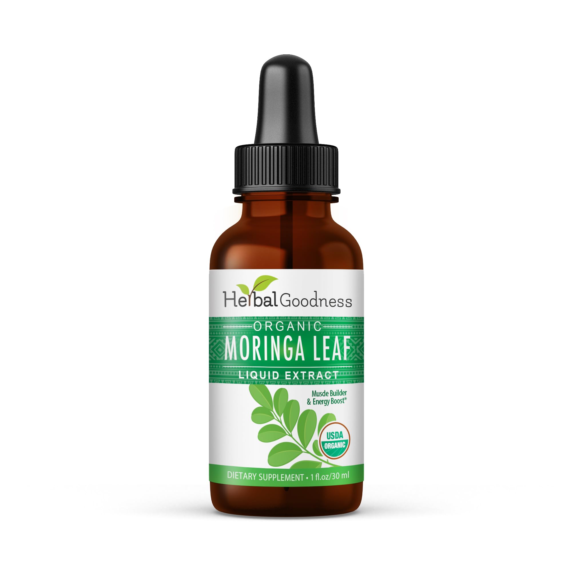 Moringa Extract Liquid Drops 1 Fl. oz - Superfoods Tincture for Energy & Immune Support, Organic and Highly Bioavailable Alternative to Moringa Capsules & Powder, Non-GMO Vegan