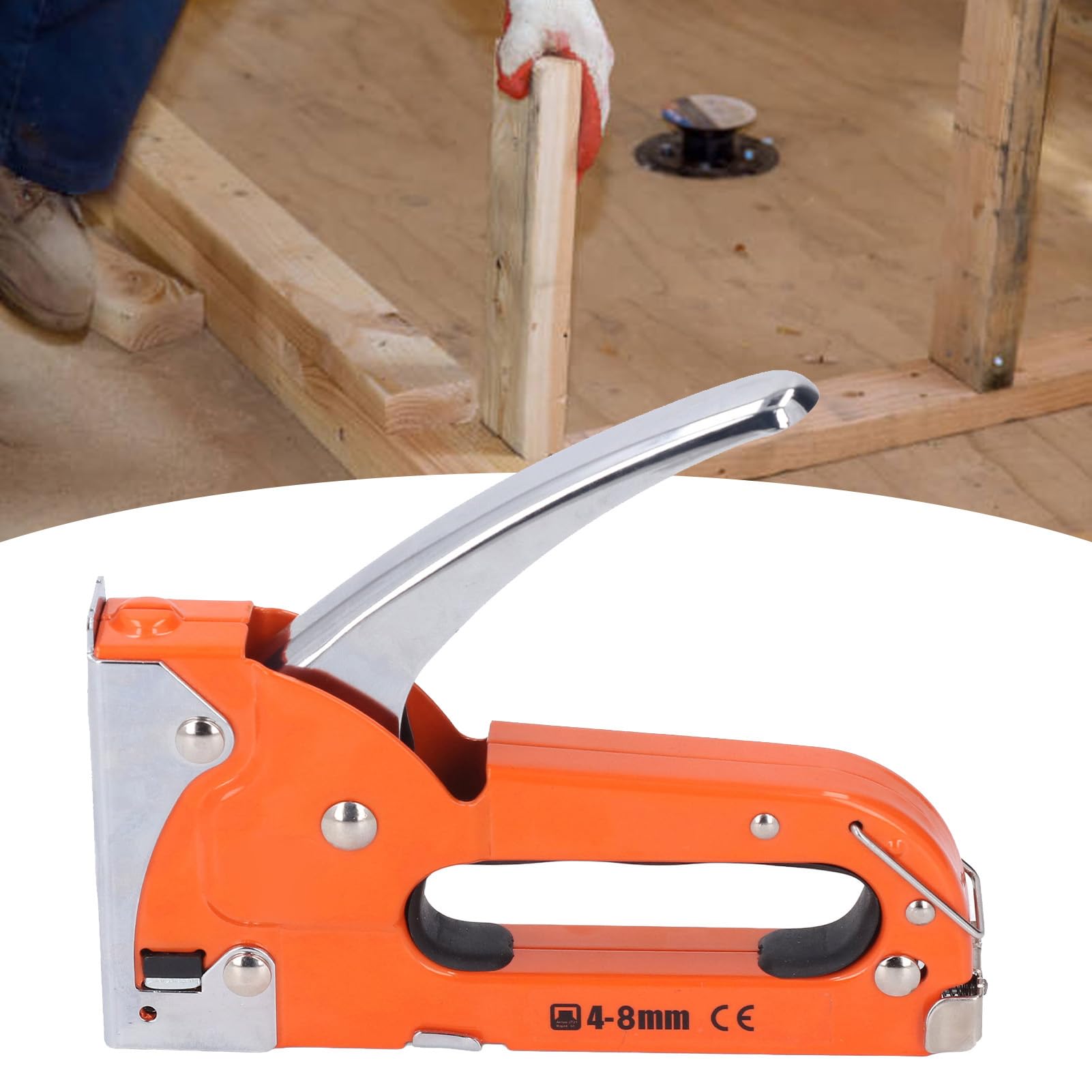 Plyisty Professional 3 in 1 Gun of Grape GRANE of Heavy Steel Gun TRAPADORA with 200 Pieces in U -Shaped, Ideal for Furniture Renewal - Image 2
