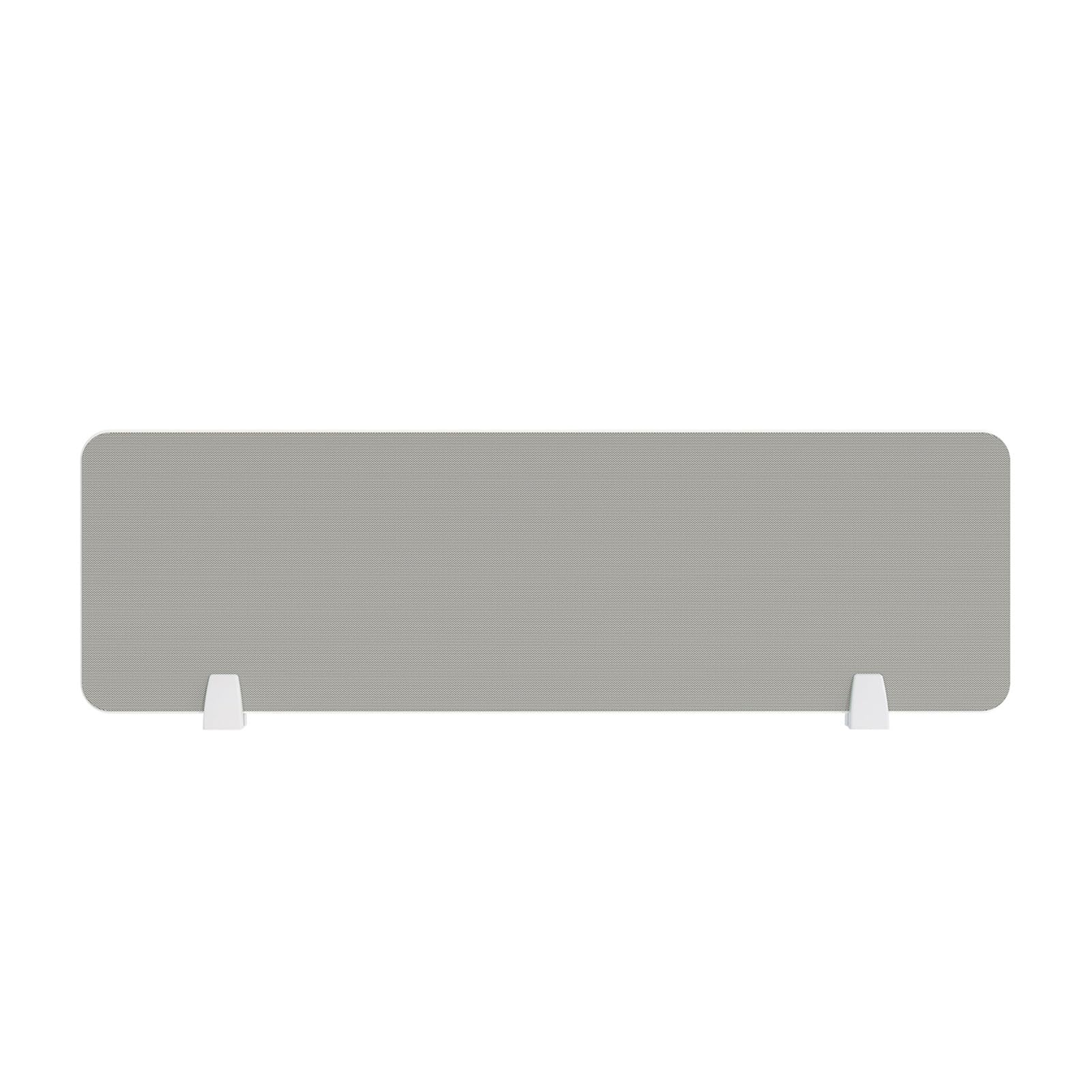 Desktop Divider Freestanding Partition with Soundproof Design and Support Feet Noise Reduction Mounted for Classroom or Office Use (Light Gray 100x30cm)