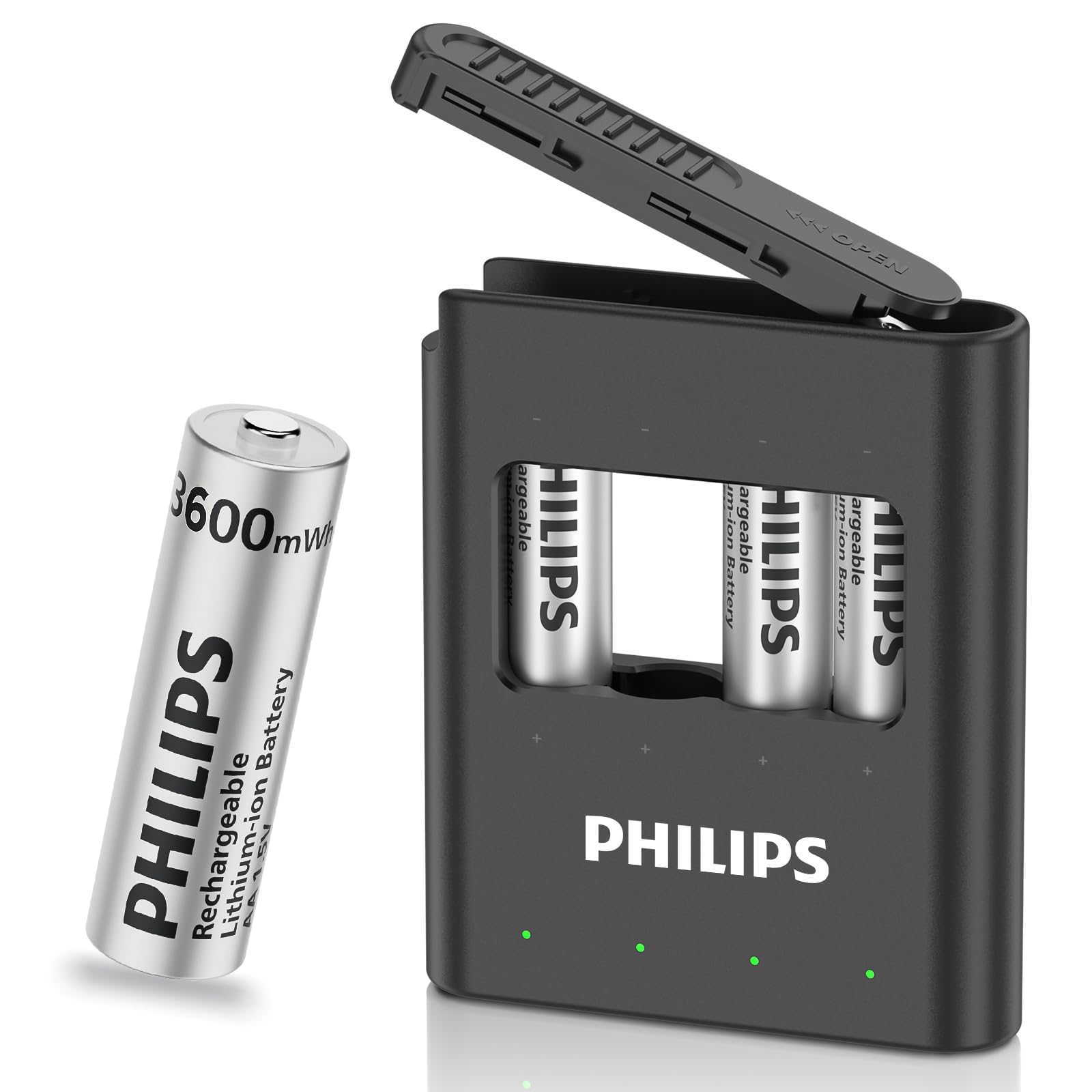 Philips 1.5V AA Lithium Rechargeable Batteries