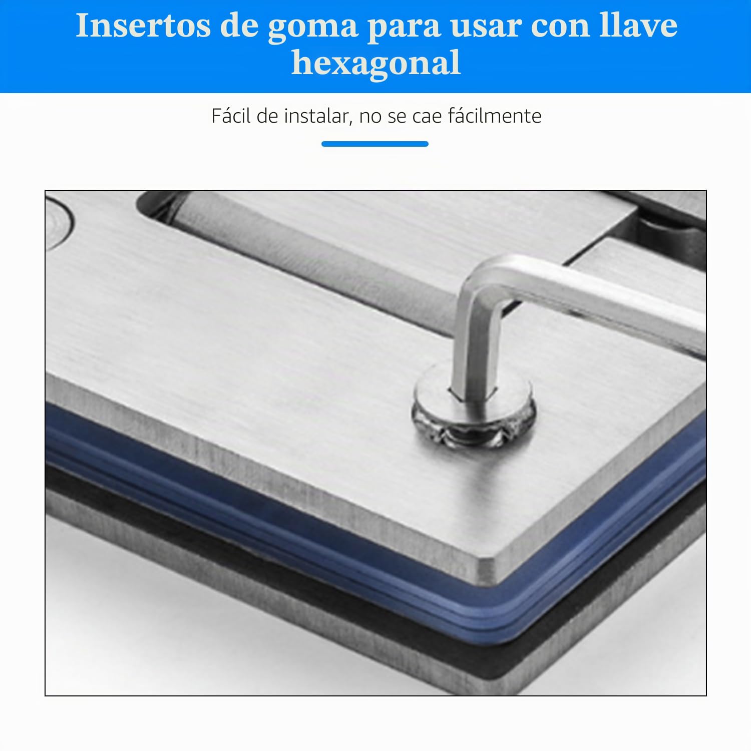 Bisagra para Puerta de Cristal, de Acero Inoxidable, 8-12 mm, Cristal Grueso de 90°, Clip de Baño de Acero Inoxidable, para Puertas de Cristal, Vitrinas, Puertas de Armario (2 unidades)