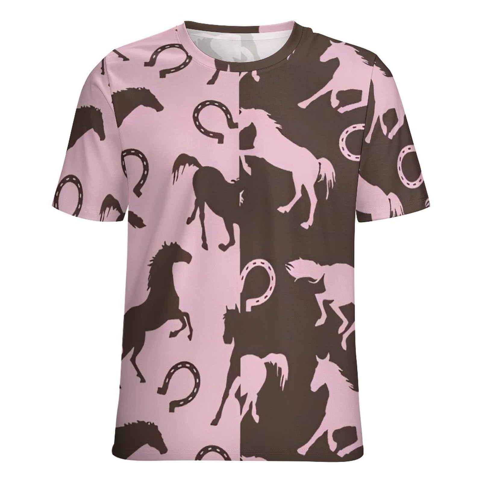 Amazon.co.jp: Tシャツ レディース 馬 馬柄 ウマ 半袖 夏服 トップス