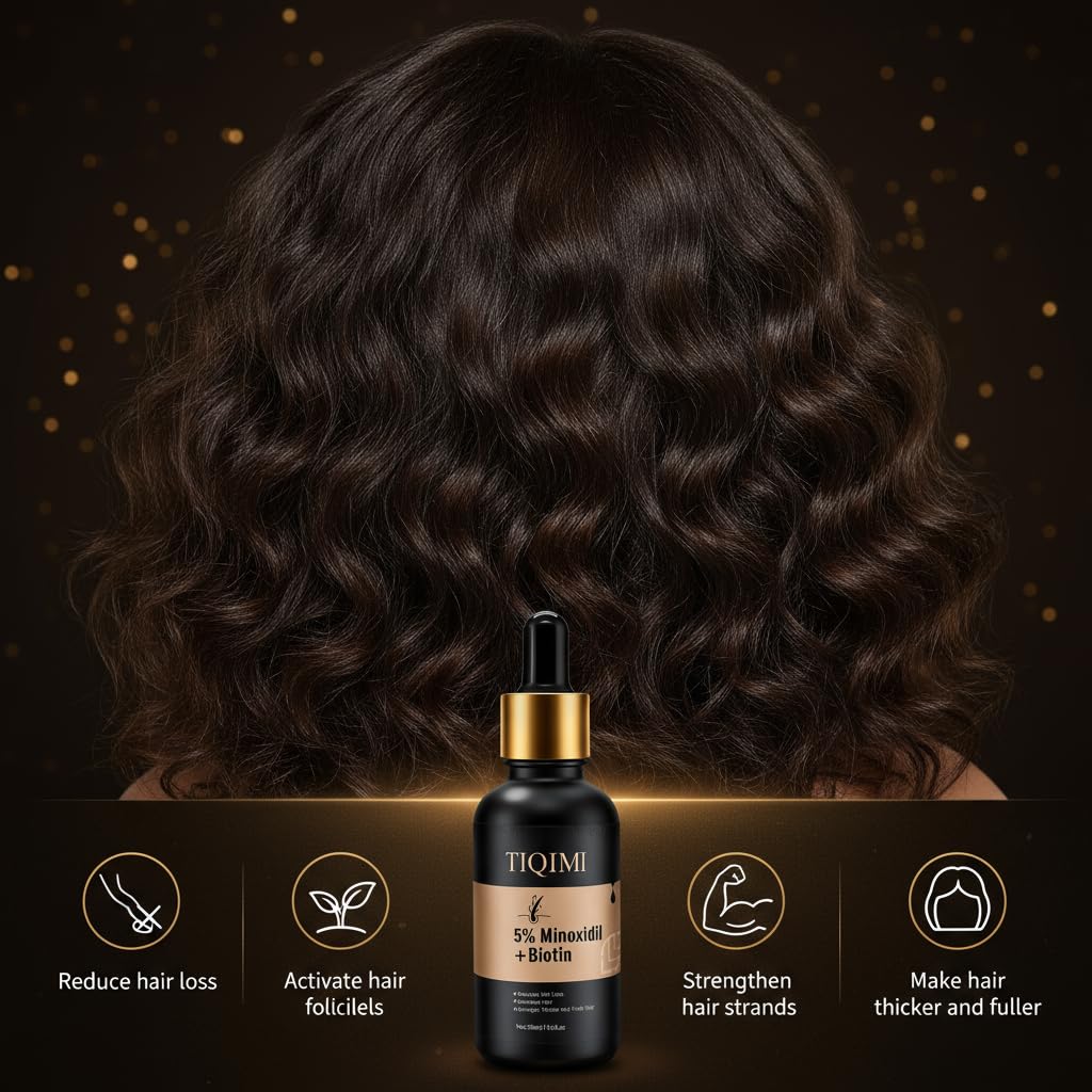 5% Minoxidil Hair Regrowth Treatment for Women & Men - Clinically Proven Foam with Biotin & Rosemary Oil for Thicker, Fuller Hair - Image 3