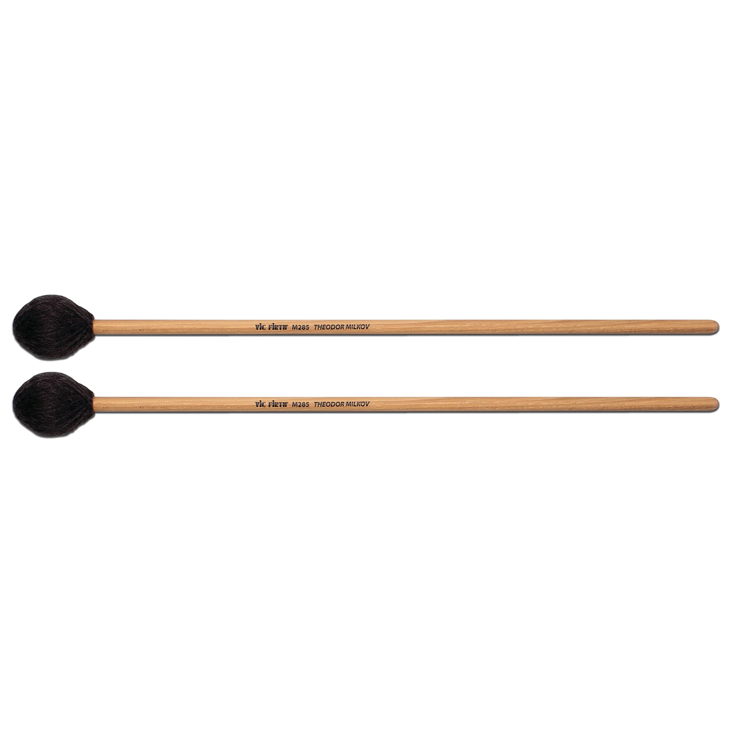 Vic Firth - Bacchette per Marimba Serie Signature - M285 - Theodor Milkov - Duro - Nere