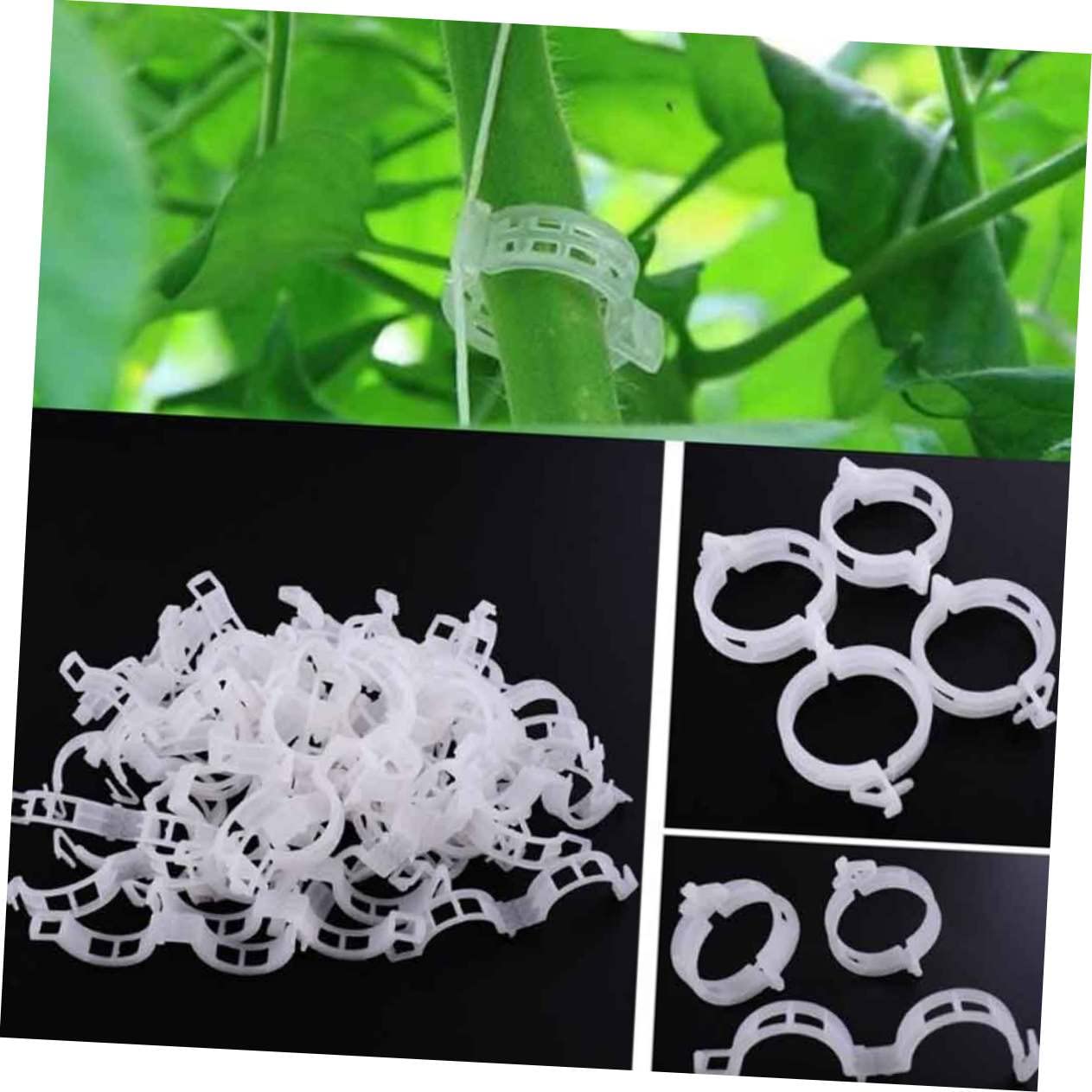 Hemobllo 2 Set Clip Fissaggio Per Piante Da Giardinaggio Da Per Sostenere E Verdure Per Cetrioli E Riutilizzabili E Facili Da Usare 150 Pezzi*2