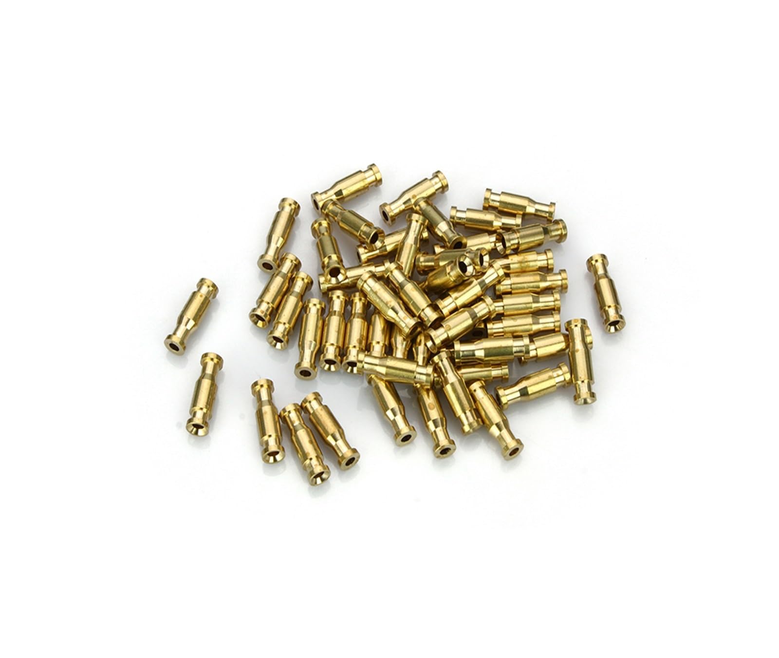 CBLDF Bottle Tubes Brass Metal Tubes Fly Tying Materials +Liner Tube+Junction Tubeing-50pcs Per Pack(Gold)) (Size : 13mm)