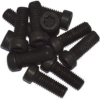 6-48x3/8 Matte Black Oxide Fillister Head T10 Torx Gun Sight Countersunk Rifle Action Mounting Screws - Generic