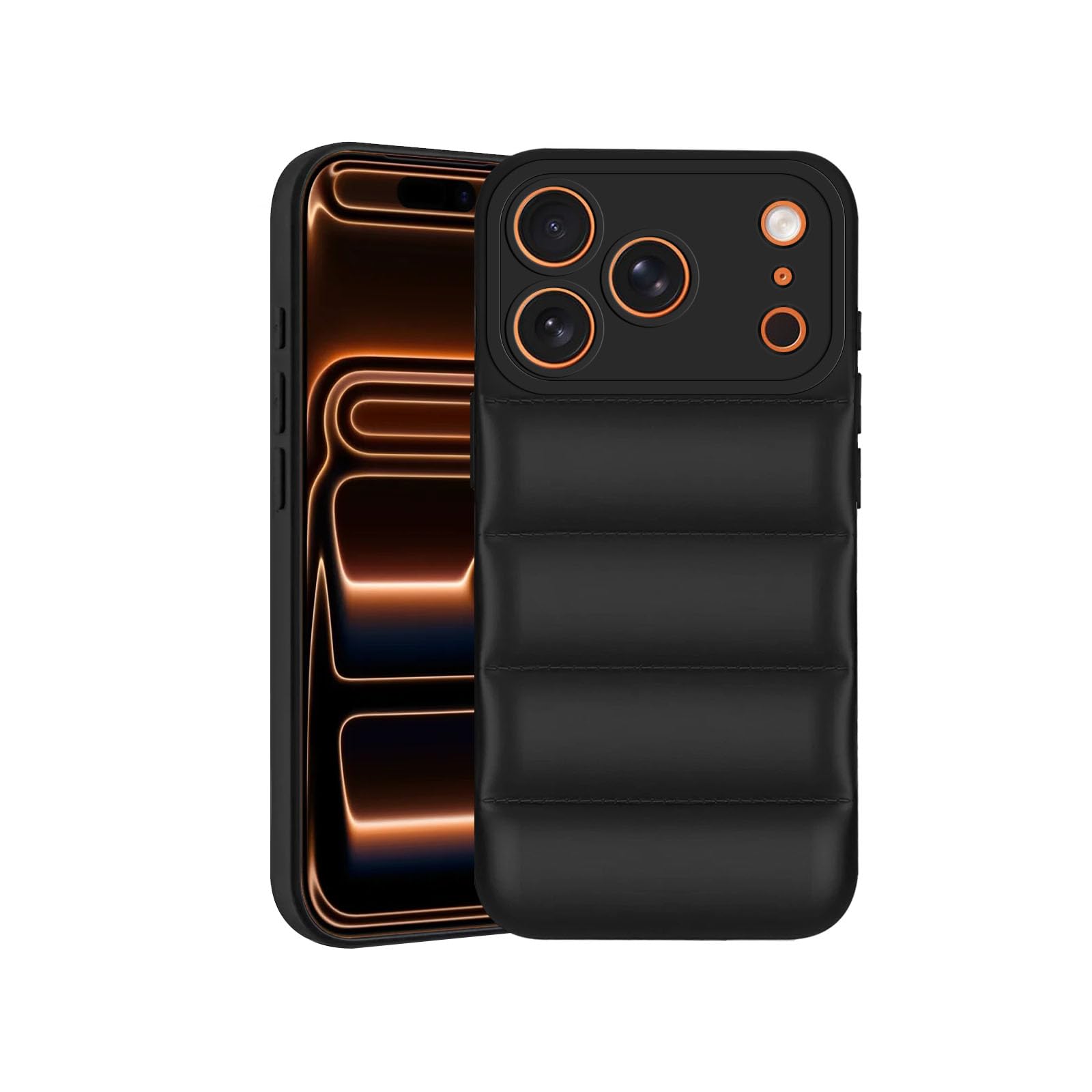 Plus Puffer Case for Apple iPhone 17 Pro, Rubber, Soft Back Cover