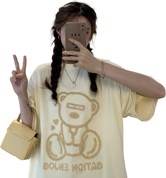 Amazon 韓国 Tシャツ レディース レディース 韓国ファッション レディース 夏服 レディース 韓国ファッション半袖 韓国ファッション Tシャツ カットソー 通販