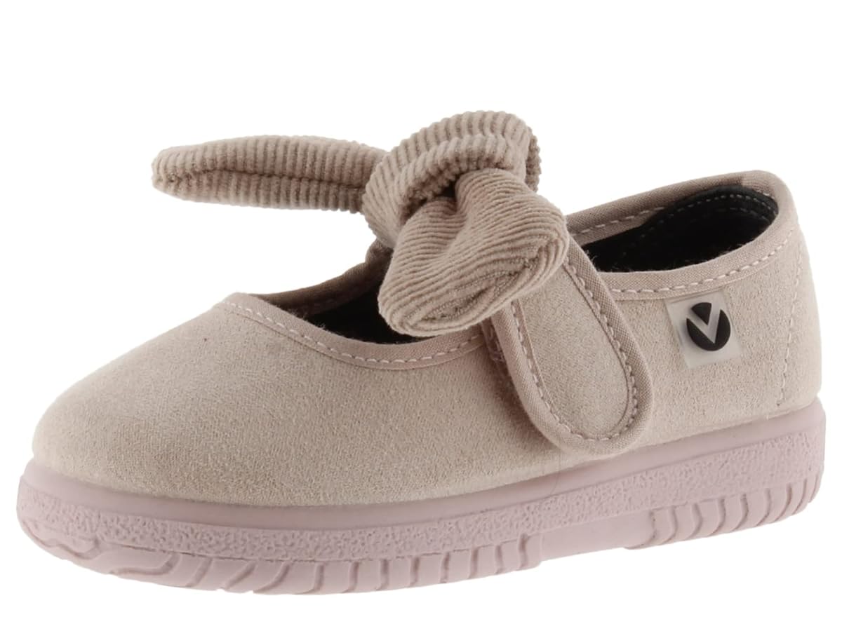 victoria 1051122-KIDS Ballerina OJAL? Pelle Scamosciata Riciclata \u0026 Strappo  \u0026 Fiocco in Velluto Balletto Bambina Ballet 20 : Amazon.it: Moda