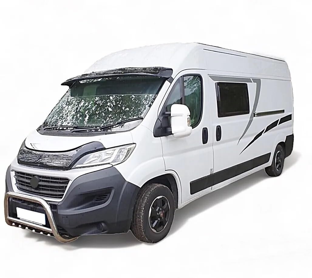 Generic 2006-2022 Compatible PEUGEOT BOXER Sun Visor, Glossy Black