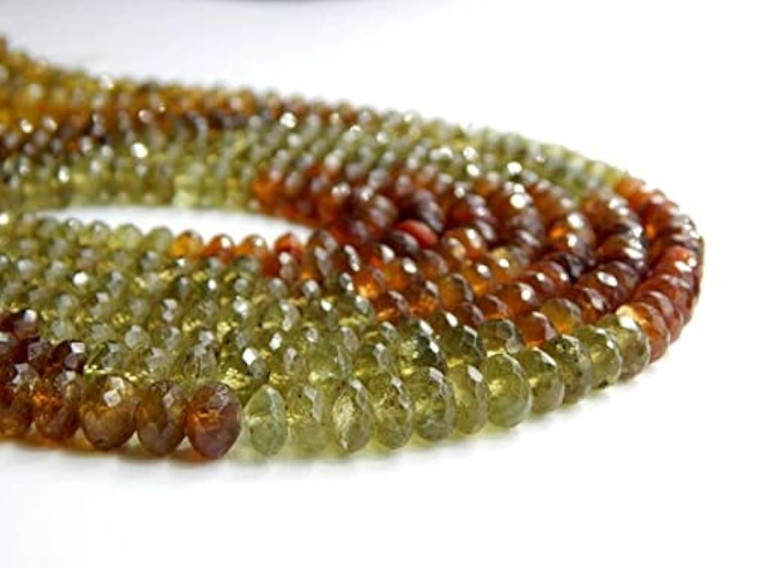 Grossular Garnet Faceted Rondelle : fini les fausses pierres, passez au vrai grenat