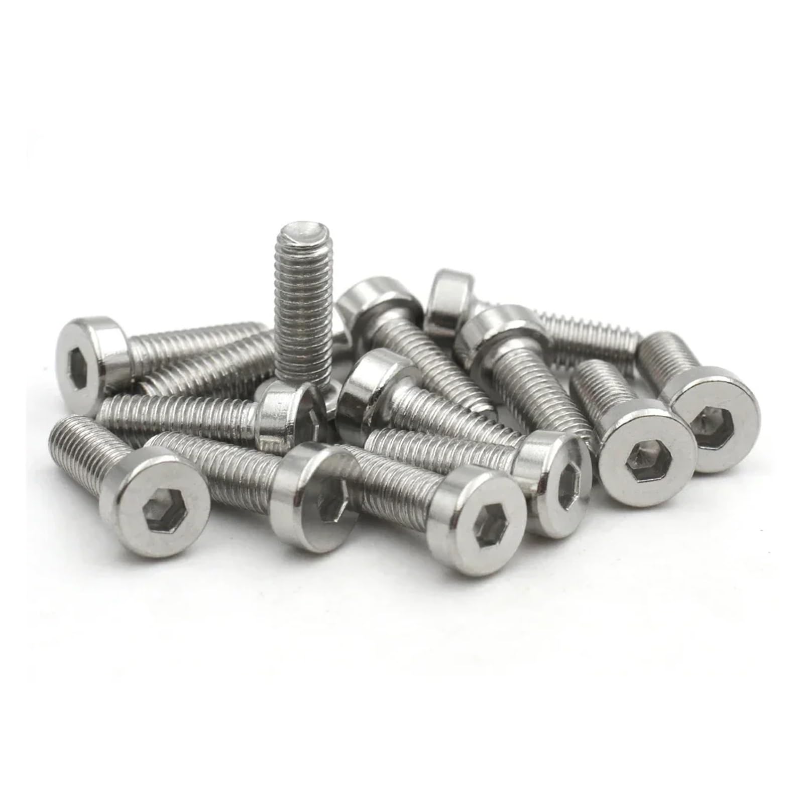5/10/20/50 pz M2 M2.5 M3 M4 M5 M6 M8 M10 DIN7984 304 In Acciaio Inox Esagonale A Esagono Incassato Sottile Corto Basso Cap Vite A Testa Vite(60mm,M6 (10pcs))