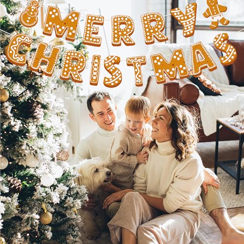 Image of Merry-Christmas Holiday Party-Decorations Wall-Window Banners - 2pcs Fireplace Happy New Year Birthday Paper Streamers, Hanging Backdrop Decor Lasting Surprise