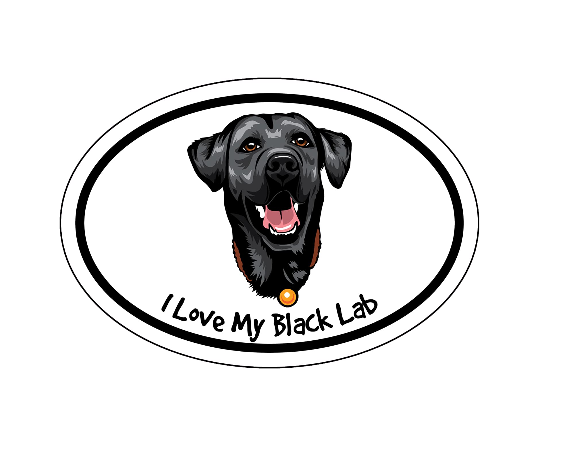 Calcomanía de vinilo de perro Black Lab pegatina para coche camión y ordenador Windows 1