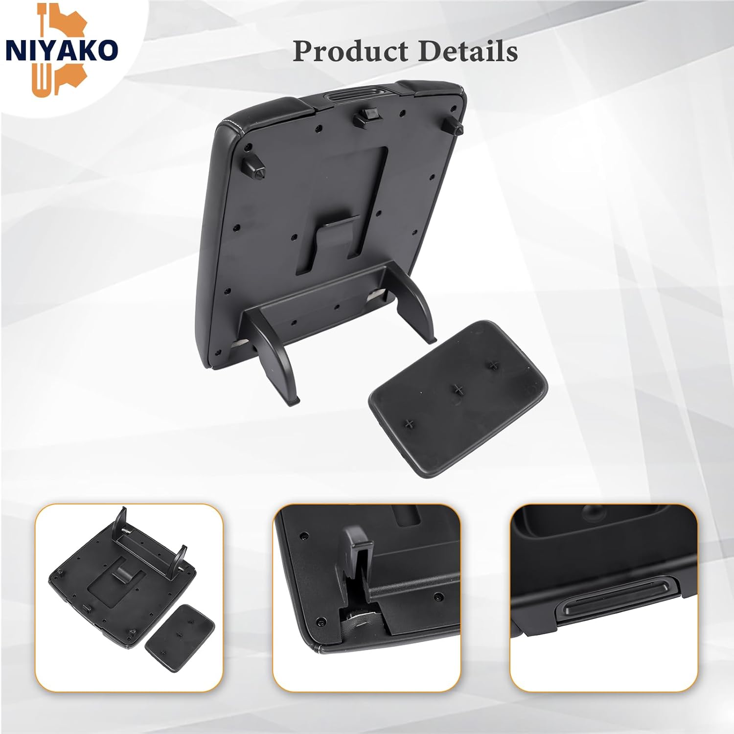 22881398 Front Seat Center Console Armrest Lid Fit 2014-2019 Chevy Silverado Suburban Tahoe, GMC Sierra Yukon XL, 2015-2018 C'-adillac Escalade ESV