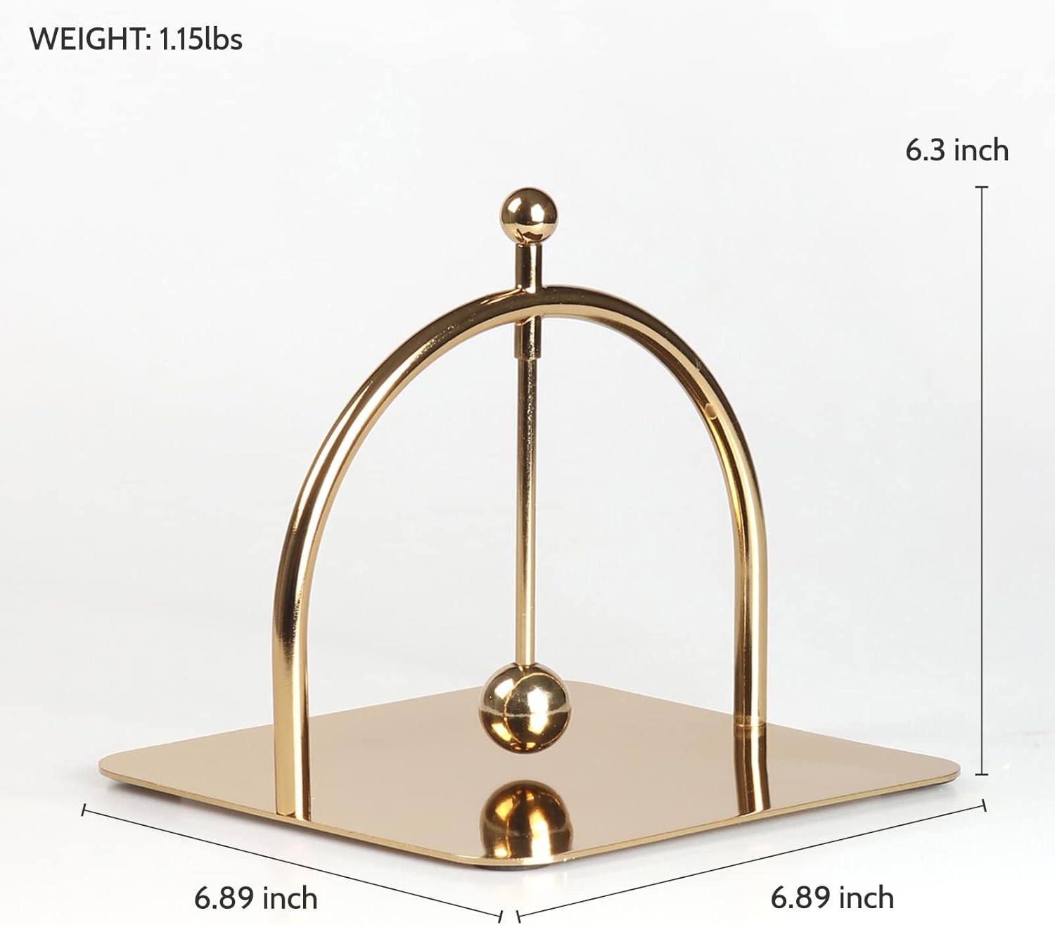 Gold Alloy Modern Napkin Holder for Dining Table