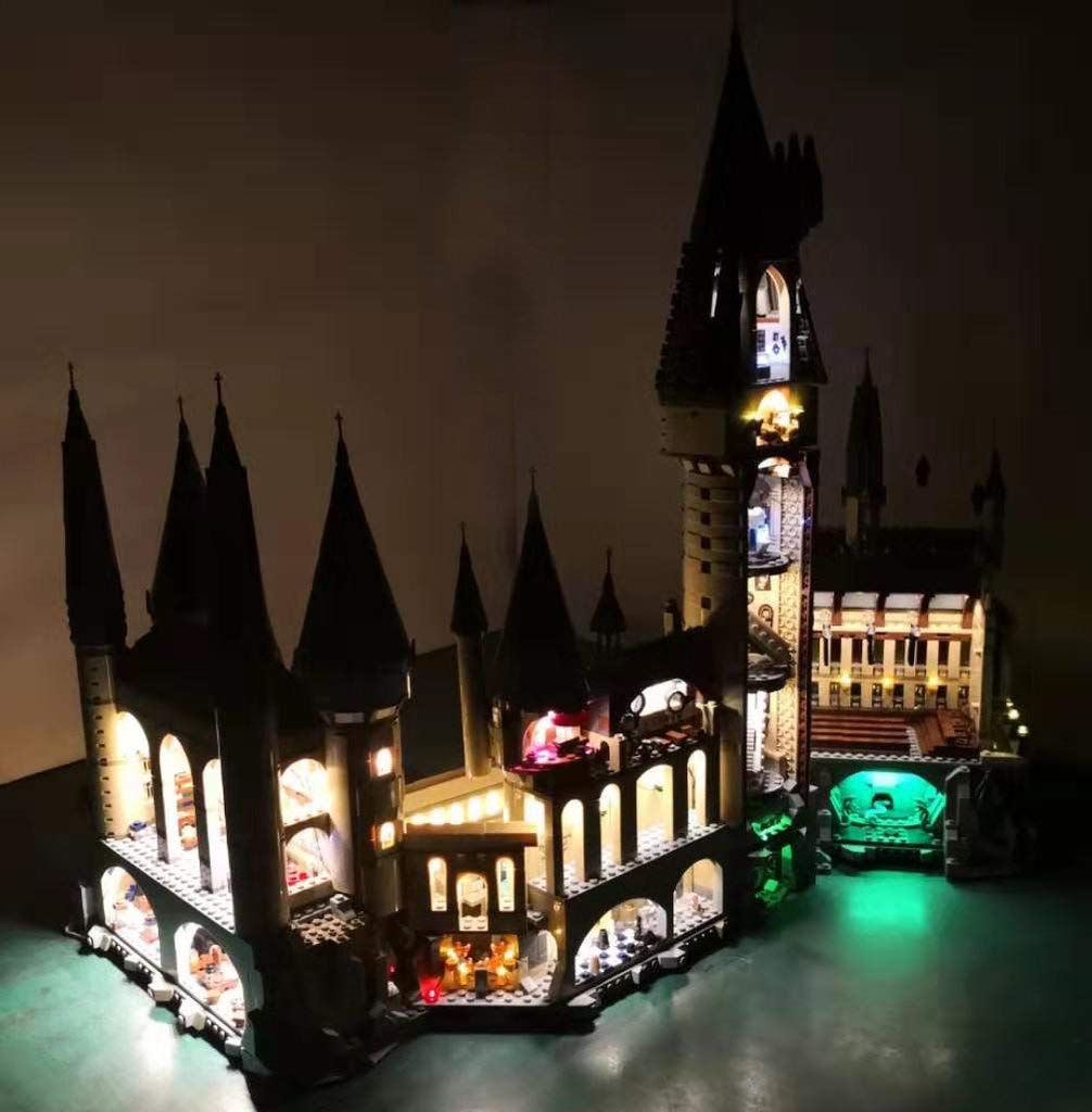lego hogwarts castle lights