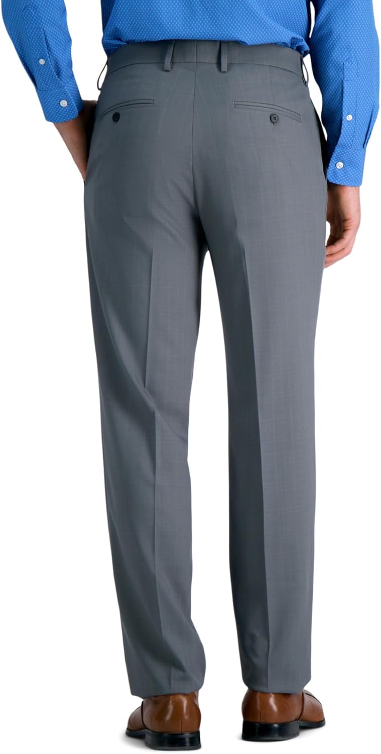 Haggar Mens Premium Comfort Dress Pant-Straight Fit Flat Front (Regular and Big & Tall Sizes) - Image 3