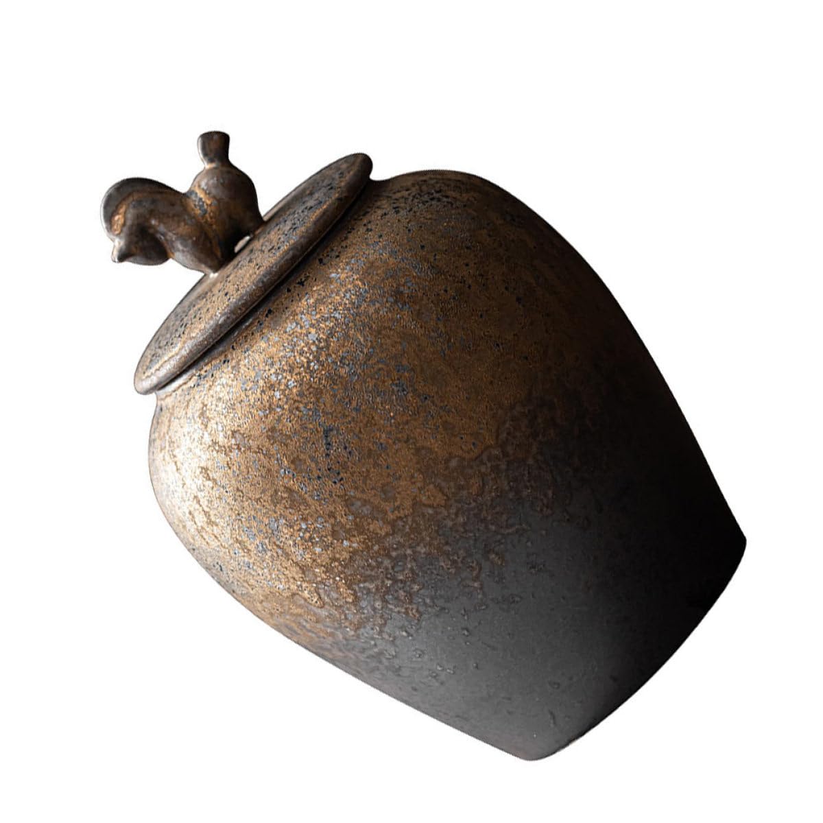 Ipetboom Tarro Estable, Diseño Elegante para Almacenar Té de Cerámica Cierre Hermético, Recipiente para Té para Uso Doméstico