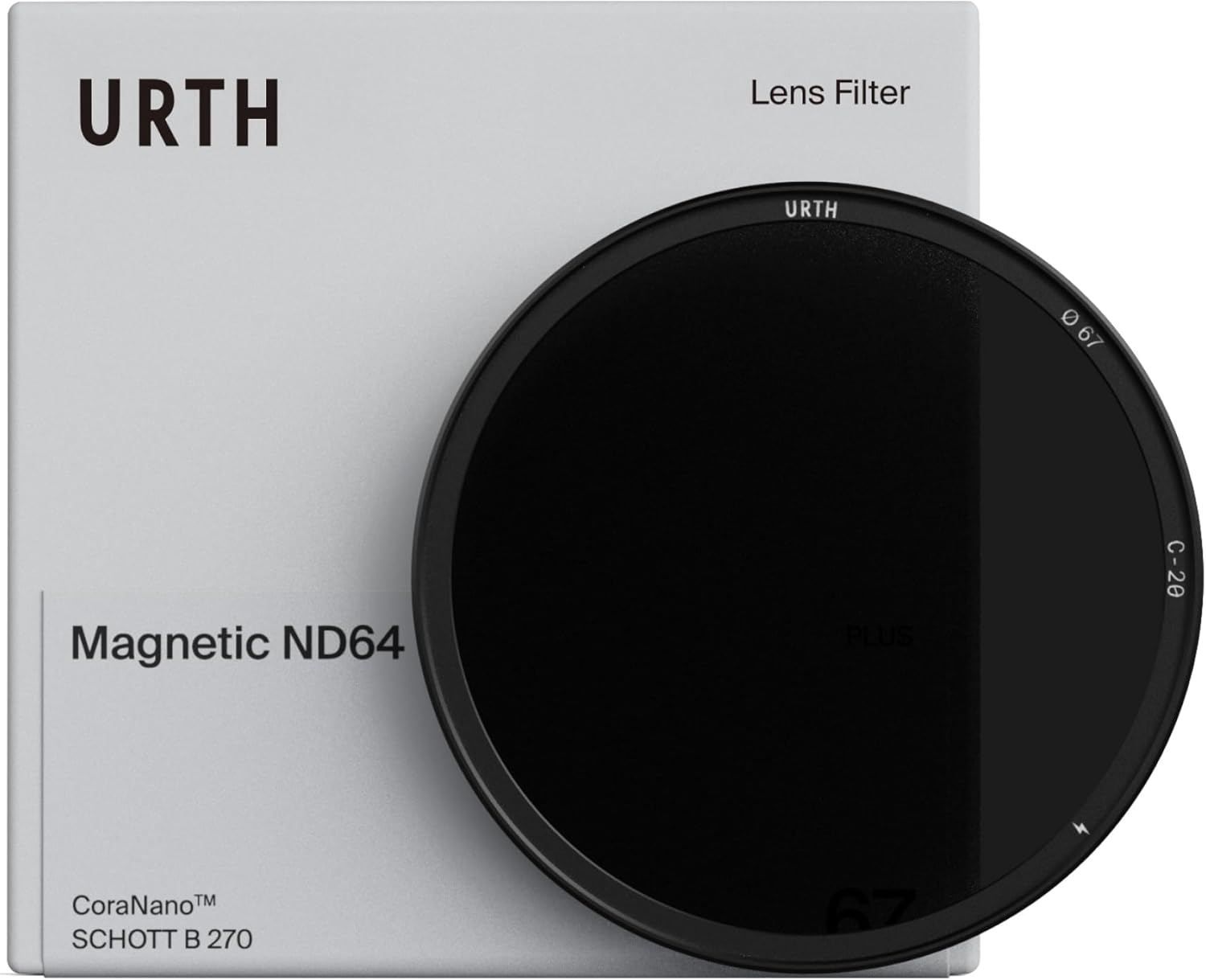 Urth 43mm Magnetic ND64 (6 Stop) Lens Filter (Plus+) - 20-Layer Nano-Coated, Ultra-Slim Neutral Density Exposure Control for Camera Lenses