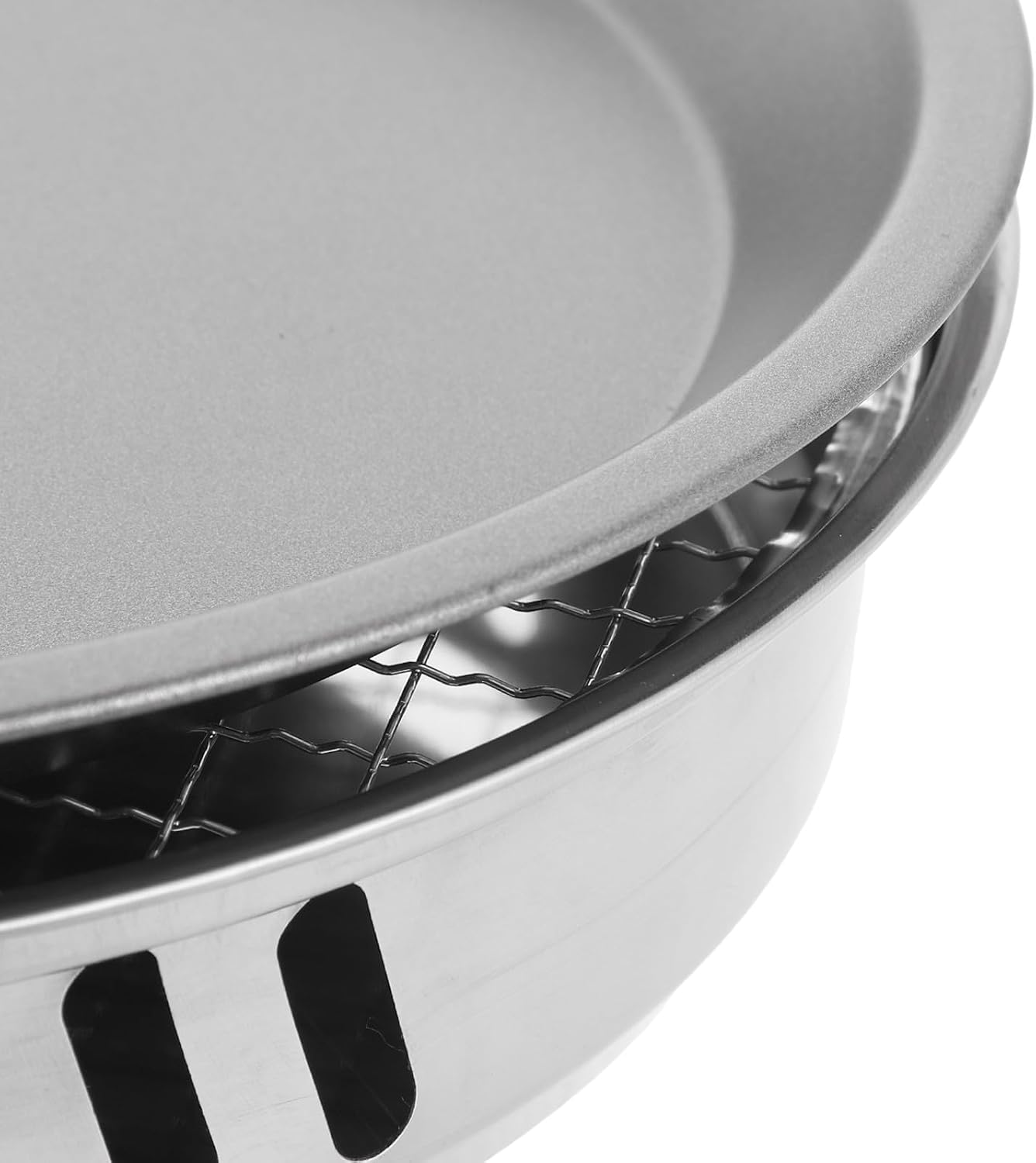 Portable Outdoor Charcoal Grill Stove 28cm Small Disposable Bbq Grill with Non-stick Tray and Cleaning Brush for Camping Picnic Tailgating Random Color image 3