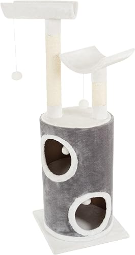 Miniatura 6 de PETMAKER - Árbol para gatos de 45 pulgadas con perchas para siestas, condominio para gatos de 2 pisos, postes rascadores para gatos y juguetes