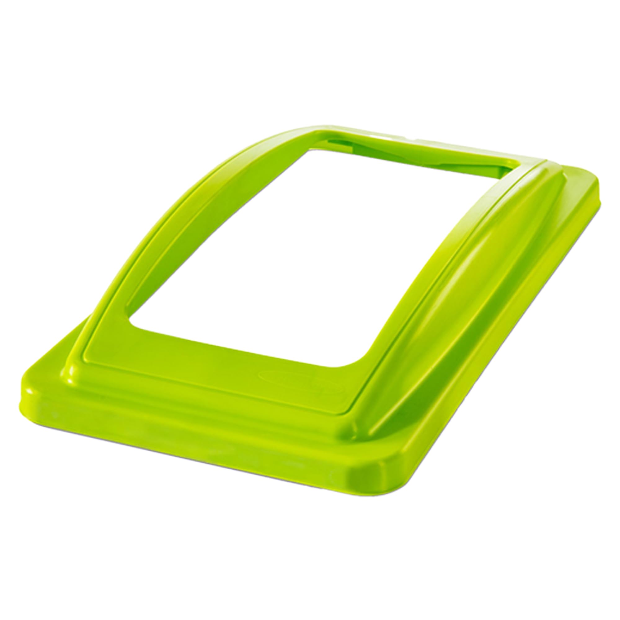 Chabrias Ltd Slim Bin Open Lid Lime Mixed Recycling – UK Made Colour Coded Recycling Lids for Slimline Bins | Durable, Easy Fit for Waste Segregation Waste Management Systems