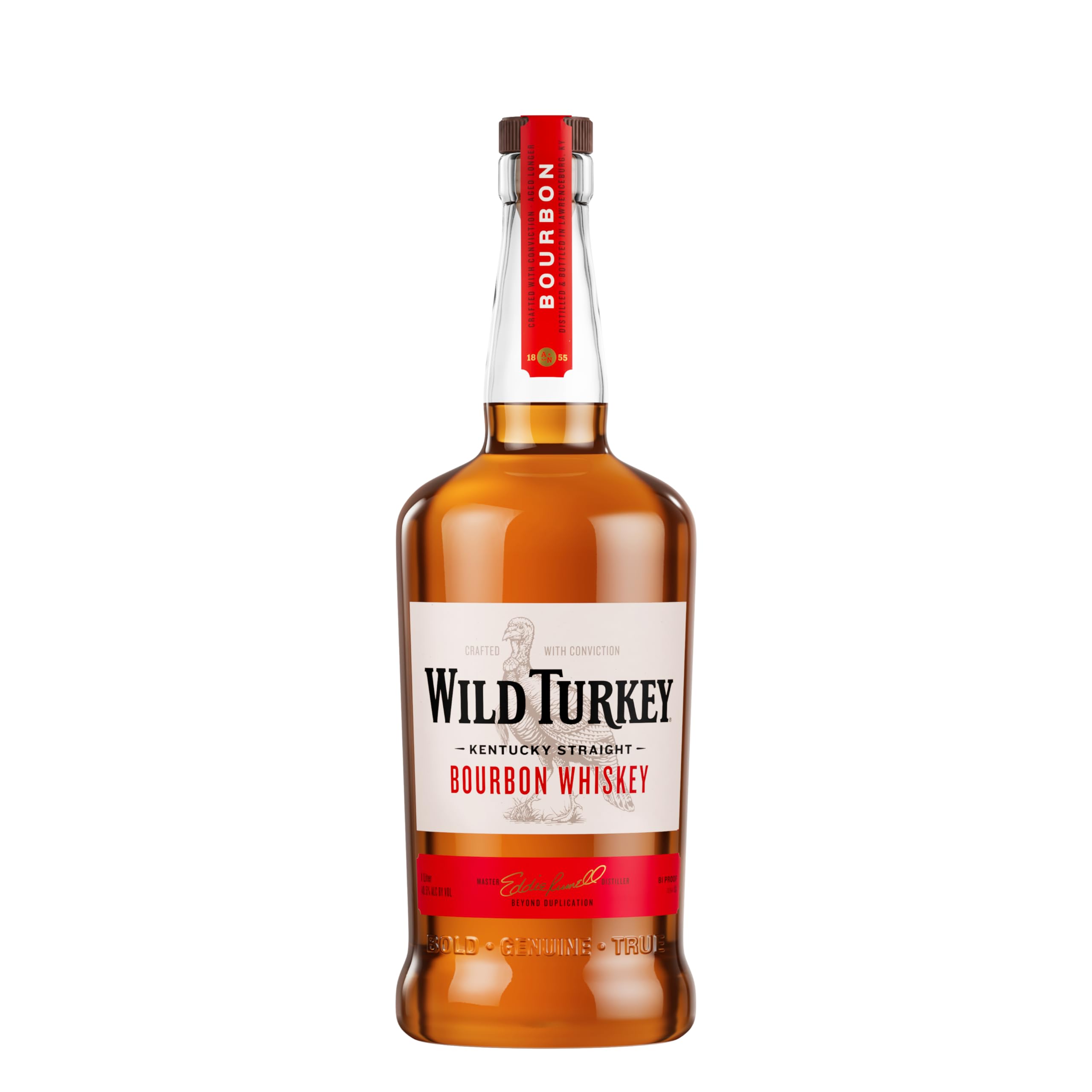 Wild Turkey 81 Proof Kentucky Straight Bourbon Whiskey 1 Litre