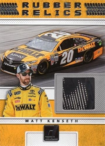Matt Kenseth race used memorabilia swatch trading card (NASCAR, Auto Racing) 2018 Donruss Rubber Relics #RRMK - Autographed NASCAR Cards