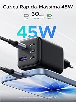 Adaptor încărcător rapid de rețea UGREEN 45W GaN USB C pentru iPhone 17 Pro Max 16 Air 15 Plus Pixel 10 9 Pro 7a Galaxy S26 S25 S24 Ultra MacBook Air 2